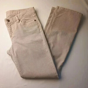 J.Crew Brand Corduroy Jeans Size 29S Favorite Fit Boot Cut Mid Rise Cream Color